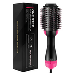 2-in-1 Hot Air Brush, Hair Dryer, Straightener & Volumizer Unisex Use One Step Hot Air Brush (Dryer + Styler)