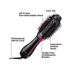 2-in-1 Hot Air Brush, Hair Dryer, Straightener & Volumizer Unisex Use One Step Hot Air Brush (Dryer + Styler)