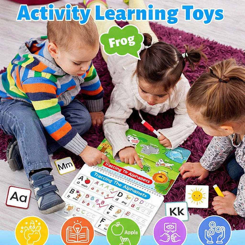 24 Activities Toddlers Time Arrangement Busy Book
