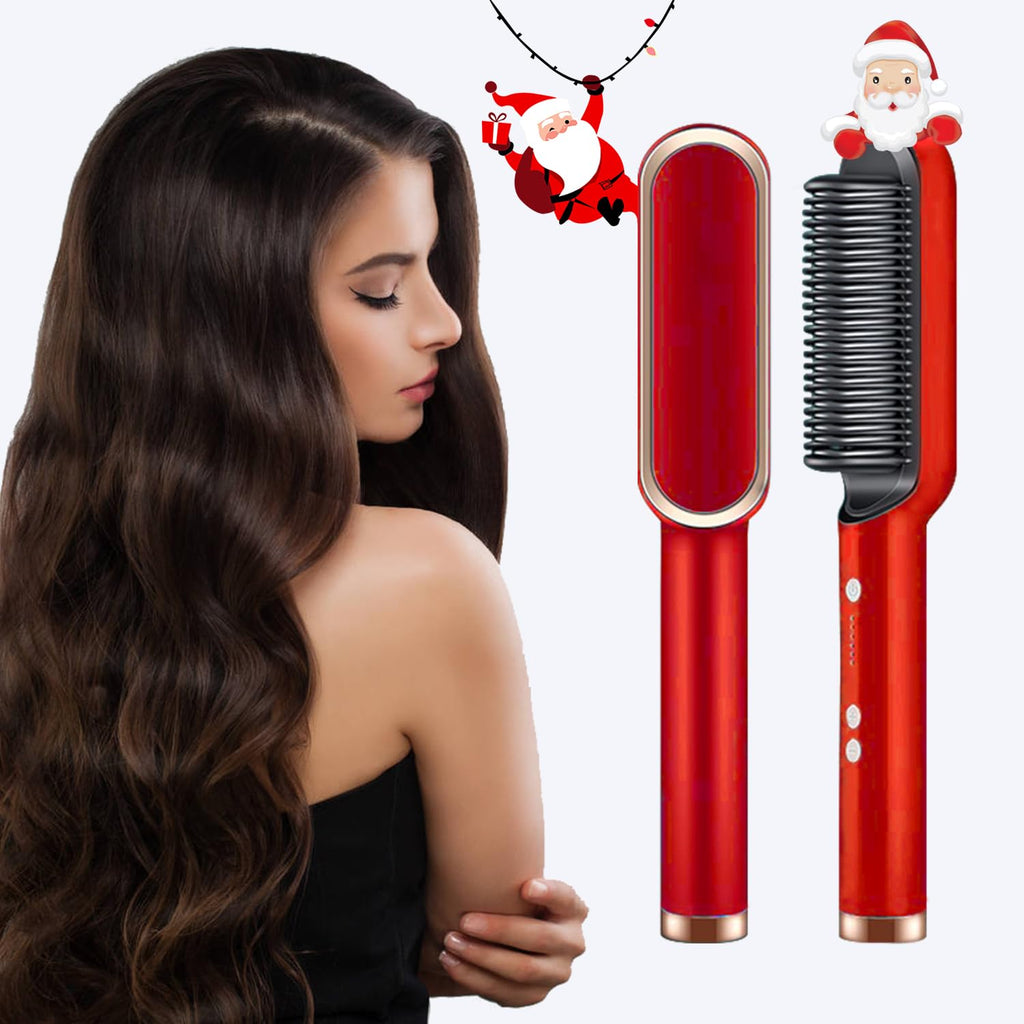 2 in 1 Multifunctional Electric Brush Hair Straightener Comb