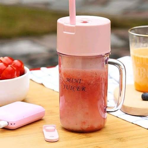 Rechargeable Fast Glass Juicer + Free Silicon Straw