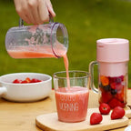 Rechargeable Fast Glass Juicer + Free Silicon Straw