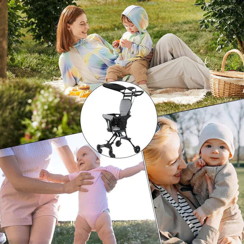 Lightweight Foldable Baby Stroller – Compact & Travel-Friendly Pram for Toddlers