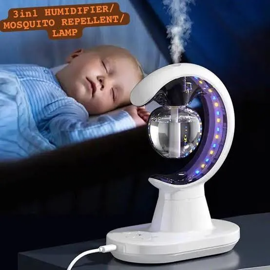 Electric 3 In 1 Mosquito Repellent Air Humidifier LED Lamp